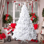 White artificial Christmas tree 6ft (180cm) with metal stand, photo 2