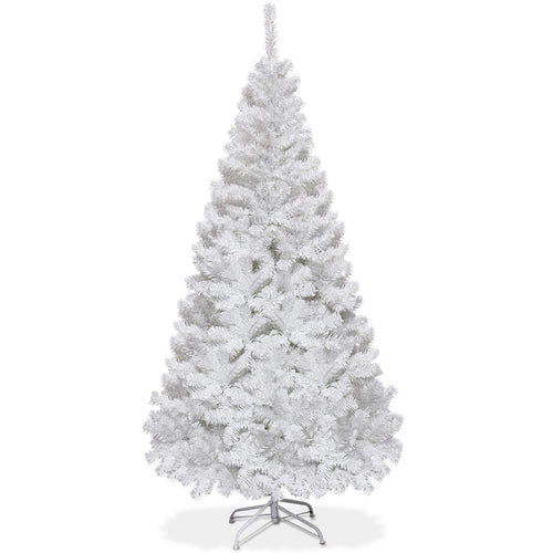 White artificial Christmas tree 6ft (180cm) with metal stand, photo 1