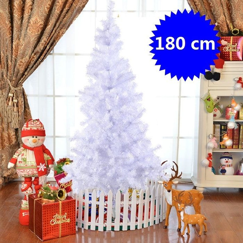 White artificial Christmas tree 6ft (180cm) with metal stand, photo 7