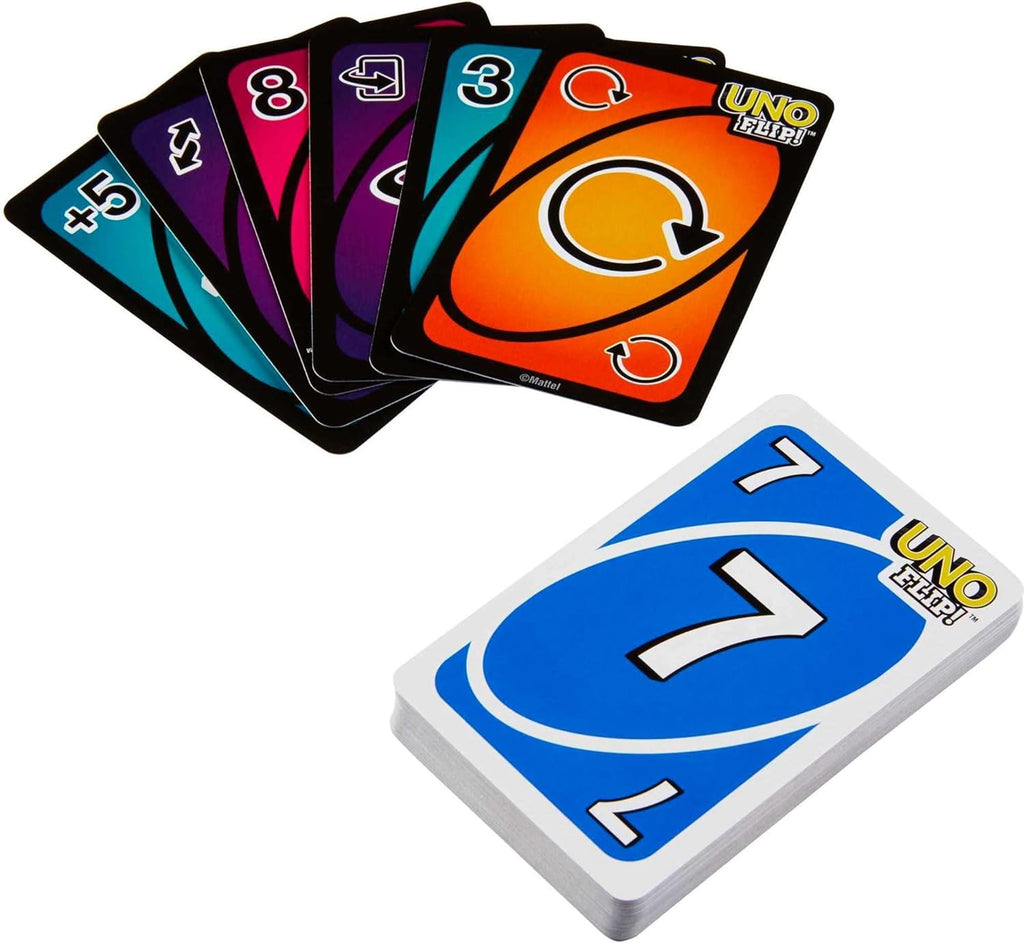 UNO FLIP! card game in travel storage tin – 2 to 10 players, ages 7+, photo 5