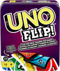 UNO FLIP! card game in travel storage tin – 2 to 10 players, ages 7+, photo 1